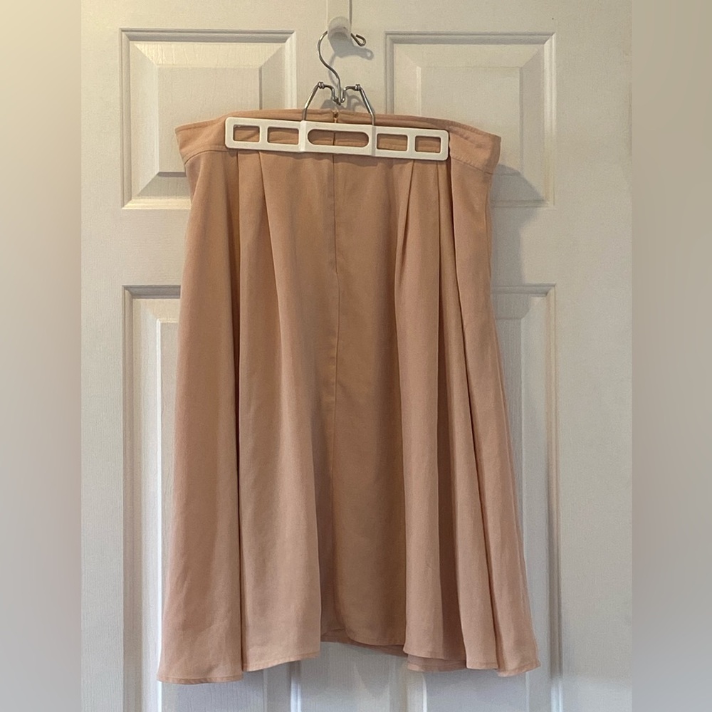 Daniel Rainn Dusty Pink Midi Skirt Size L – A-Line Flowy - Picture 2 of 4